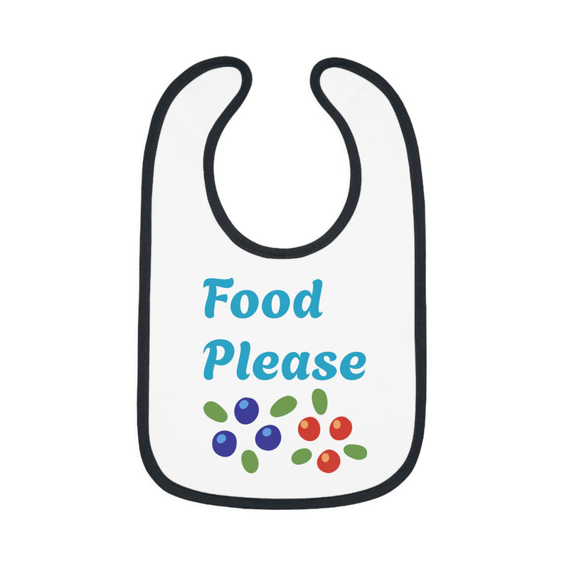 Baby Contrast Trim Jersey Bib