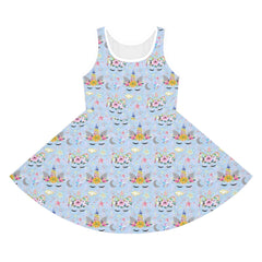 Girls' Sleeveless Sundress (AOP)