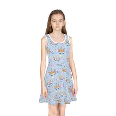 Girls' Sleeveless Sundress (AOP)