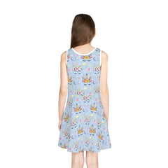 Girls' Sleeveless Sundress (AOP)