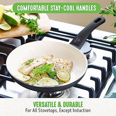 GreenLife Soft Grip Healthy Ceramic Nonstick 23 Piece Kitchen Cookware Pots and Frying Sauce Saute Pans Set with Kitchen Utensils, PFAS-Free, Dishwasher Safe, Pink