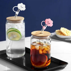 Cartoon Silicone Straw Tips