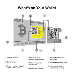 Ballet REAL Bitcoin - The Easiest Cryptocurrency Cold Storage Card - Crypto Hardware Wallet, Safeguarding Your Digital Assets (Single)