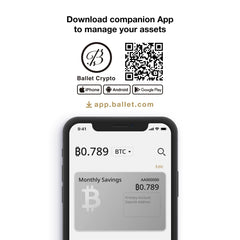 Ballet REAL Bitcoin - The Easiest Cryptocurrency Cold Storage Card - Crypto Hardware Wallet, Safeguarding Your Digital Assets (Single)