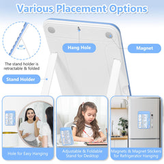 Audab 2Pcs Dry Erase Chore Chart for Kids, Magnetic Checklist Board, My Chores Slider Chart to Do List Board, Routine Chart Schedule Board Task Tracker for Home Refrigerator, Wall, Desk (Blue & Pink)