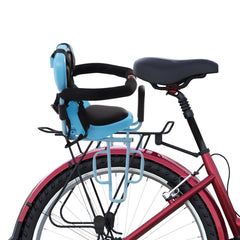 Rear Child Bike Seat Rear, Mounted Kids Bike Seat with Seat Cushion, Detachable Fence, Bike Child Seat Suitable for Children Aged 1-6 Back