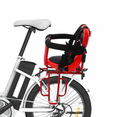 Rear Child Bike Seat Rear, Mounted Kids Bike Seat with Seat Cushion, Detachable Fence, Bike Child Seat Suitable for Children Aged 1-6 Back