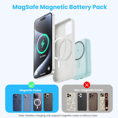 Magnetic Portable Charger 10800mAh,4-in-1 Wireless Power Bank with iWatch Charger, QC4.0+20W PD Fast Charging USB C Battery Pack with LCD Display for Magsafe,iPhone 16/15/14/13/12,Apple Watch (Pink)
