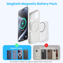 Magnetic Portable Charger 10800mAh,4-in-1 Wireless Power Bank with iWatch Charger, QC4.0+20W PD Fast Charging USB C Battery Pack with LCD Display for Magsafe,iPhone 16/15/14/13/12,Apple Watch (Pink)