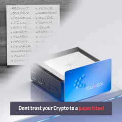 Crypto Seed Phrase Storage - Bitcoin Secure Cold Storage Backup - 100% Offline, 3 NFC Cards, Compatible with Ledger, Trezor, Hardware Wallets - BIP39 SLIP39 & MONERO