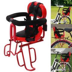 Rear Child Bike Seat Rear, Mounted Kids Bike Seat with Seat Cushion, Detachable Fence, Bike Child Seat Suitable for Children Aged 1-6 Back