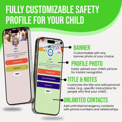 Smart Bands for Kids if Lost, Child Safety ID Wristband, NFC Bracelet for Children, Smart Medical ID Band, Lost Kids ID Bracelet, Disney Essentials for Kids, QR Identification, Waterproof (Pink)