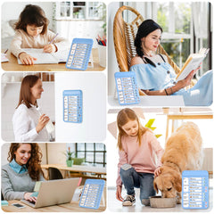 Audab 2Pcs Dry Erase Chore Chart for Kids, Magnetic Checklist Board, My Chores Slider Chart to Do List Board, Routine Chart Schedule Board Task Tracker for Home Refrigerator, Wall, Desk (Blue & Pink)