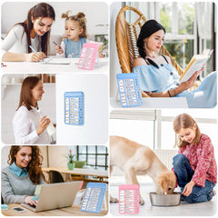 Audab 2Pcs Dry Erase Chore Chart for Kids, Magnetic Checklist Board, My Chores Slider Chart to Do List Board, Routine Chart Schedule Board Task Tracker for Home Refrigerator, Wall, Desk (Blue & Pink)