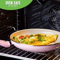 GreenLife Soft Grip Healthy Ceramic Nonstick 23 Piece Kitchen Cookware Pots and Frying Sauce Saute Pans Set with Kitchen Utensils, PFAS-Free, Dishwasher Safe, Pink