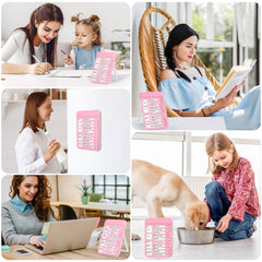 Audab 2Pcs Dry Erase Chore Chart for Kids, Magnetic Checklist Board, My Chores Slider Chart to Do List Board, Routine Chart Schedule Board Task Tracker for Home Refrigerator, Wall, Desk (Blue & Pink)