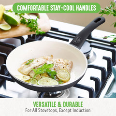GreenLife Soft Grip Healthy Ceramic Nonstick 23 Piece Kitchen Cookware Pots and Frying Sauce Saute Pans Set with Kitchen Utensils, PFAS-Free, Dishwasher Safe, Pink
