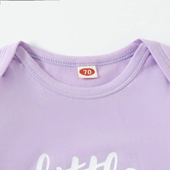 Newborn Baby Girl Little Sister Sleeper Gown Stripe Long Sleeve Nightgown Pajamas