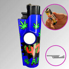 FLKR LYTR® Fidget Spinner Lighter Case "April 420th" for Clipper Lighter® Case fidget spinner lighter case