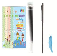 English Version Children's Pen Control Training Groove Calligraphy Practice Board