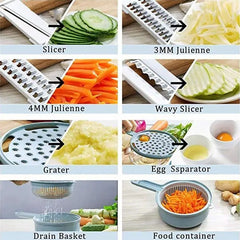 Multi-Blade Mandoline Vegetable Slicer