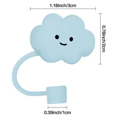 Cartoon Silicone Straw Tips