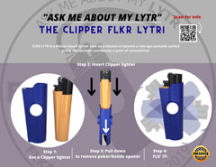 FLKR LYTR® Fidget Spinner Lighter Case "April 420th" for Clipper Lighter® Case fidget spinner lighter case