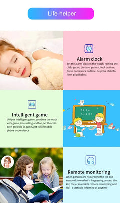 Kids Smart Watch with GPS Tracker & Waterproof Design