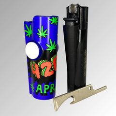 FLKR LYTR® Fidget Spinner Lighter Case "April 420th" for Clipper Lighter® Case fidget spinner lighter case