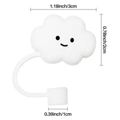 Cartoon Silicone Straw Tips
