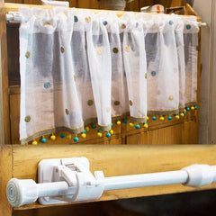 No Drill Curtain Rod Brackets