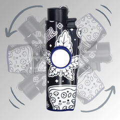 FLKR LYTR® Fidget Spinner Lighter Case: 420Celebrate for Clipper Lighter®