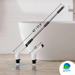 Portable Electric Spin Scrubber for Cleaning Bathroom Kitchen Car White 7 in 1