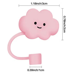 Cartoon Silicone Straw Tips