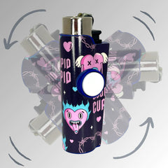 FLKR LYTR® Fidget Spinner Lighter Case "Stupid Cupid" for Clipper Lighter® Case