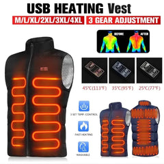 Men's USB Charging Warm Vest