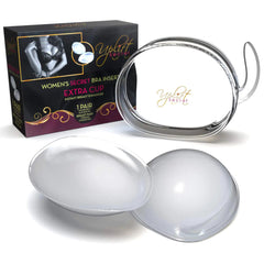 Uplift Secret Silicone Bra Inserts - Clear Gel Push Up Breast Pads - Bra Padding Bust Enhancer Medium