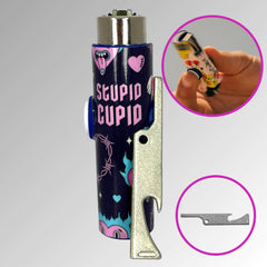 FLKR LYTR® Fidget Spinner Lighter Case "Stupid Cupid" for Clipper Lighter® Case