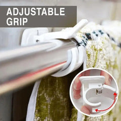 No Drill Curtain Rod Brackets
