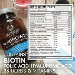 FoliGROWTH™ Hair Growth Supplement for Thicker Fuller Hair | Approved* by the American Hair Loss Association | Revitalize Thinning Hair, Backed by 20 Years of Experience in Hair Loss Treatment Clinics