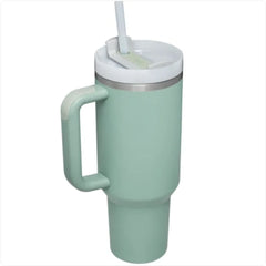 High-Capacity Stainless Steel Car Straw Cup - Portable Design