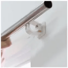 No Drill Curtain Rod Brackets