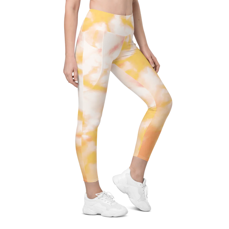 All-Over Print Recycled Leggings with Pockets