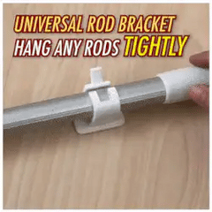 No Drill Curtain Rod Brackets
