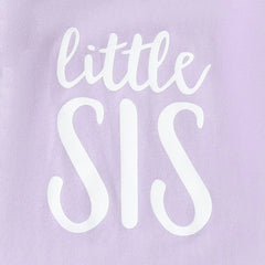 Newborn Baby Girl Little Sister Sleeper Gown Stripe Long Sleeve Nightgown Pajamas